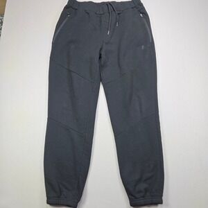 RBX Black Athletic Sweatpants Joggers Zipper Pockets Drawstring Waist L G